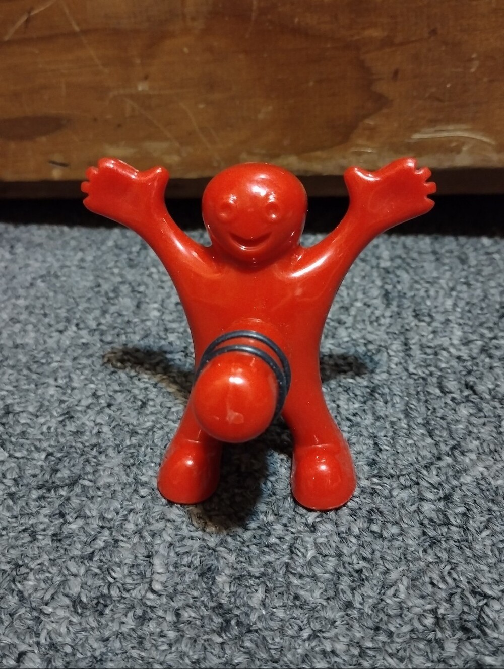 Funny Red Smiling Figurine Bottle Cork